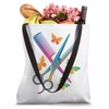 Friseur Scissors Comb Butterflies Tote Bag