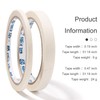 White Nail Art Adhesive Tapes Set - 4 Pcs with