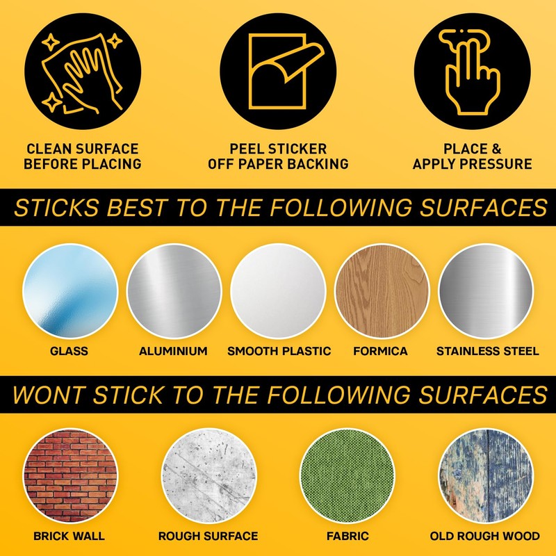 4pk Yard Waste Stickers 10" x 7" | Weatherproof Vinyl