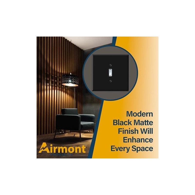 Jumbo 2-Gang Toggle Switch Plate Cover – Oversized 5.5"x5.5" Centered