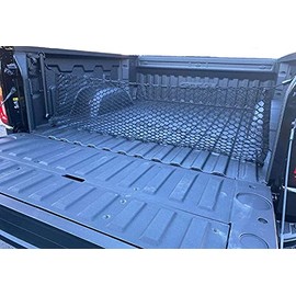 Truck Bed Envelope Style Trunk Mesh Cargo Net for GMC Sierra Work Truck Regular Extended 2013-2022
