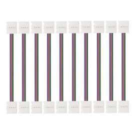 10pc Cable Conector Junta De Unir Tiras Led Unicolor Spi Rgb                                                                                          