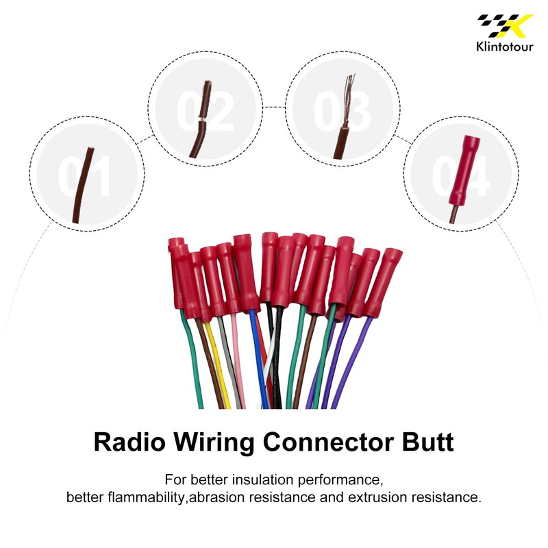 Radio Wiring Harness Compatible with Ford 1999-2006/Lincoln 1998-2005/Mercury 1998-2005, Stereo