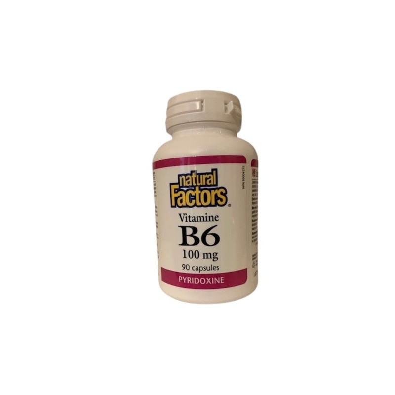 Natural Factors B6 100 mg, 90 Caps