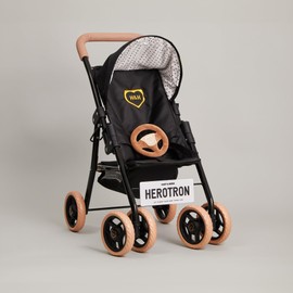 Hart & Hero Herotron Black Doll Stroller