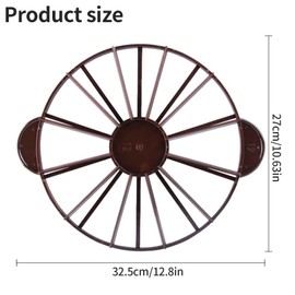 Tortenteiler 10/12 Stücke, Kuchenteiler Tortenschneider mit Griff Rund Kuchenschneider Torteneinteiler Zum Schneiden von Gleichen Tortenstücken Küche Kuchen Gadget (Braun