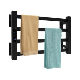 Giciashop Towel Warmer for Bathroom, 4 Tier Wall Mounted Heated Towel Rack w/4 Modes & LED, Temperature Adjustable, Towel Warmer Rack for Home, Hotel