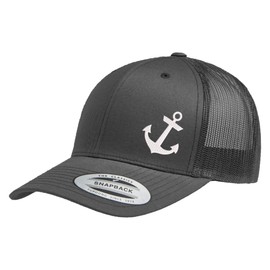Love Sketches Snapback Cap for Men & Women | Embroidered Anchor Trucker Caps | Mesh Snapback Hats for Men & Women
