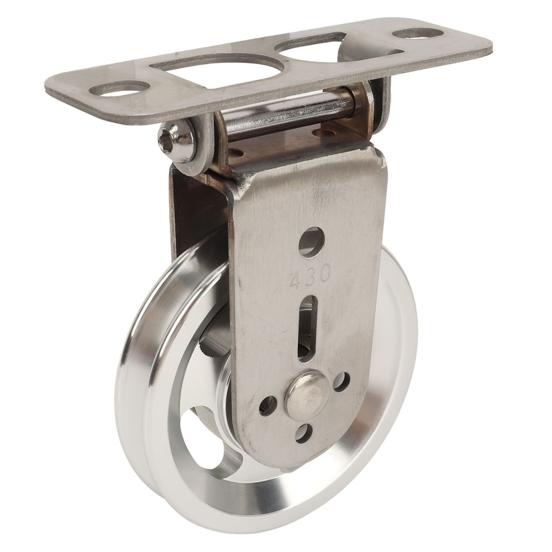 Pulley Wheel Bidirectional Rust Proof Silent Rotation Traction Wheel for