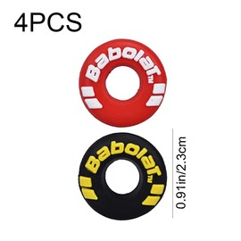 OHAOLYLE 4 Pcs Tennis Vibration Dampeners Rubber Racquet Shock Absorbers Creative Tire Shape Tennis Racket Accessories for Tennis and Racquetball Players