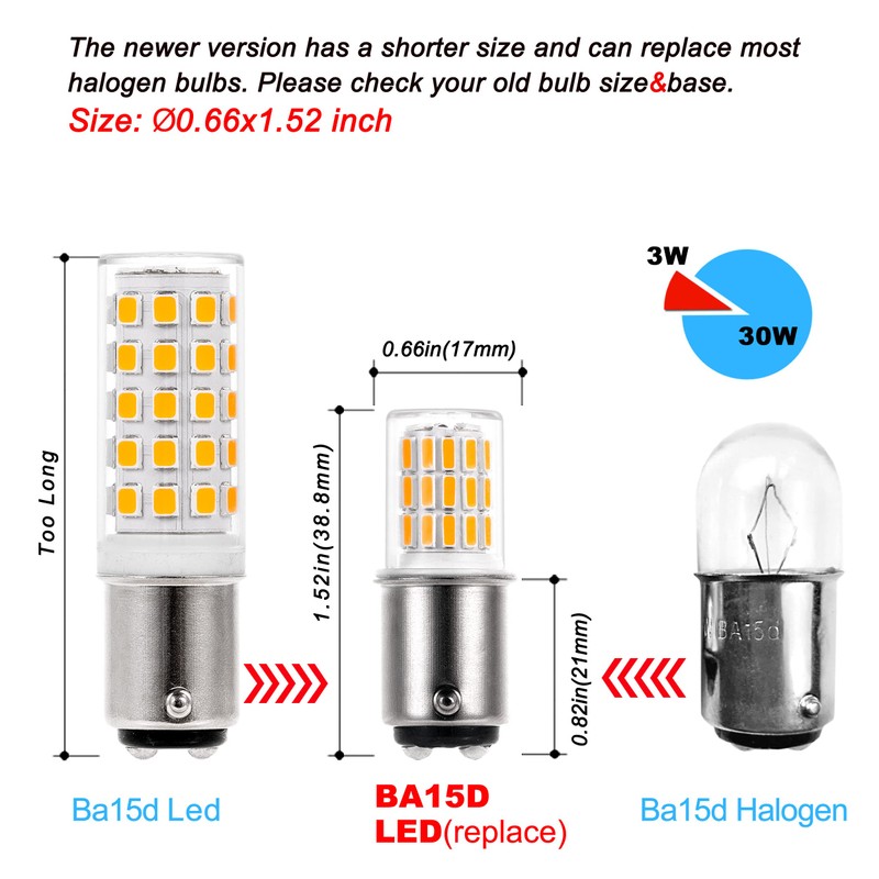 Ziomitus BA15D 12 Volt LED RV Camper Interior Light Bulbs,1076