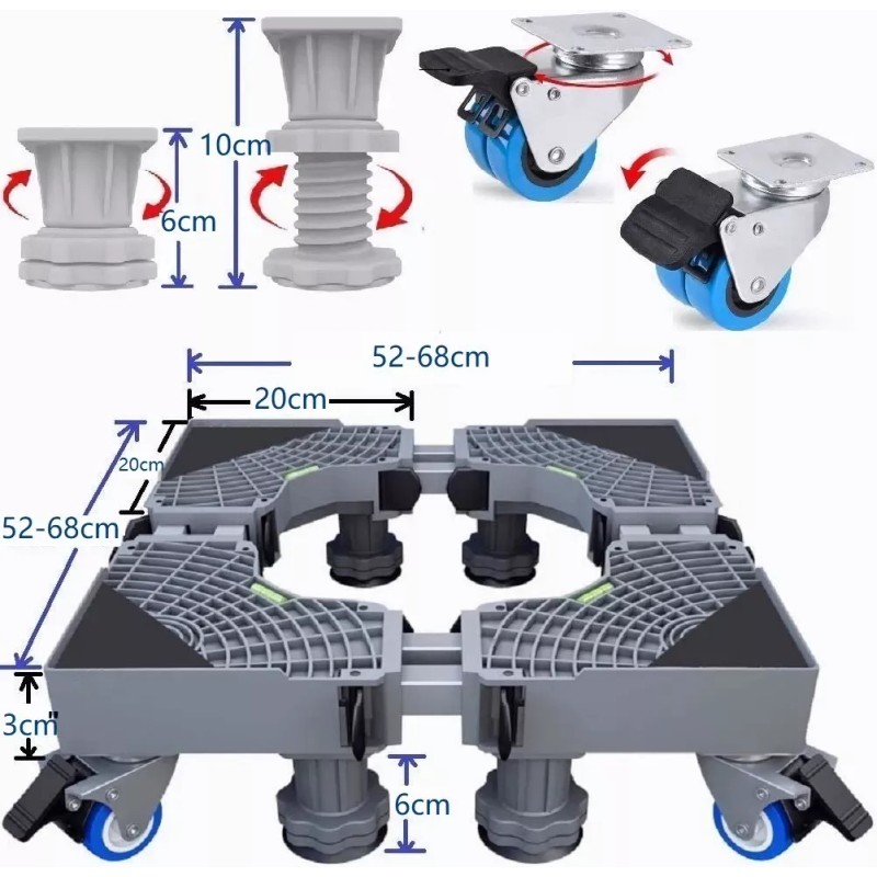 Losdomingos Base Multifuncional Universal Para Lavadoras Secadoras