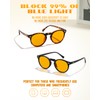 ZIHVEUC Amber 99% Blue Light Blocking Computer Reading Glasses Orange
