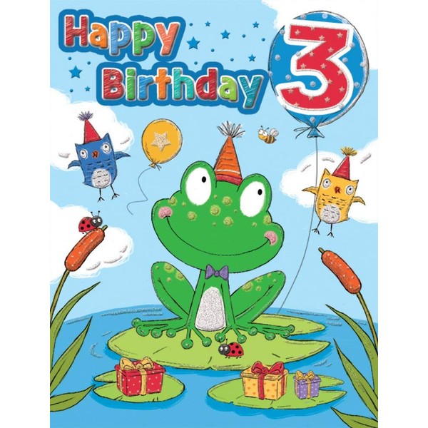 Regal Publishing Milestone Age Birthday Card Age 3 M - 8 x 6 inches