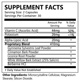 Amapola Gluco Blocker - Gluco Blocker Advanced Capsules (Single, 60 Capsules)