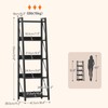 HOOBRO Ladder Shelf, 5-Tier Bookshelf, Corner Bookcase, Freestanding Storage Shelf