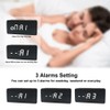 Wooden Digital Alarm Clock 8 Levels Adjustable Brightness Digital Clock