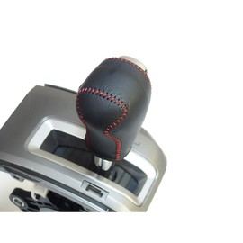 Tricolor EX 1BK3H25B1B1R Freed Spike Step Wagon CR-V Black Leather x Red Stitching DIY Shift Knob Genuine Leather Replacement Kit