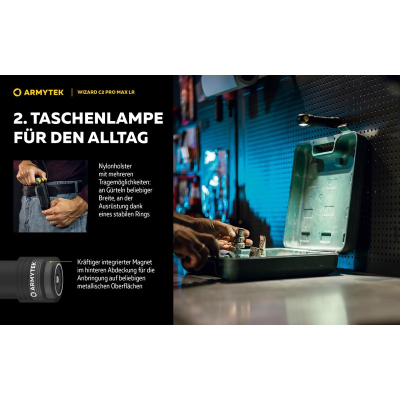 Armytek Wizard C2 Pro Max LR Warm White Range Multi