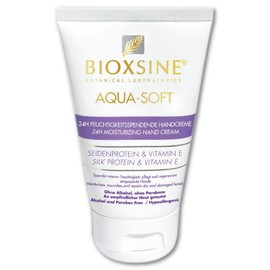 Bioxsine Aqua-Soft Handcreme, feuchtigkeitsspendend, mit Seidenprotein, Vitamine E, ohne Alkohol, ohne Parabene, (6x50 ml)