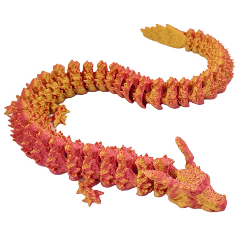 3D Printed Dragon Egg with Fire Dragon, Made in Germany,