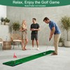 Chriiena Golf Putting Game Mat, Indoor Putting Green Set for