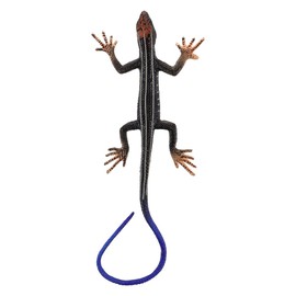 STOBOK Plastic Reptile Models Fake Lizard Figure Action Figure Reptile Toy for Collection Science Educational Prop (Blue)