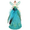 Gisela Graham Peacock Feather Angel for the Christmas Tree Top,