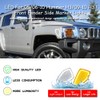KENRTIR Clear Lens Dual Color Amber/White Front Fender Side Marker