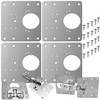 Cabinet Hinge Repair Plate 4 Pieces Repair Kit for Cabinet