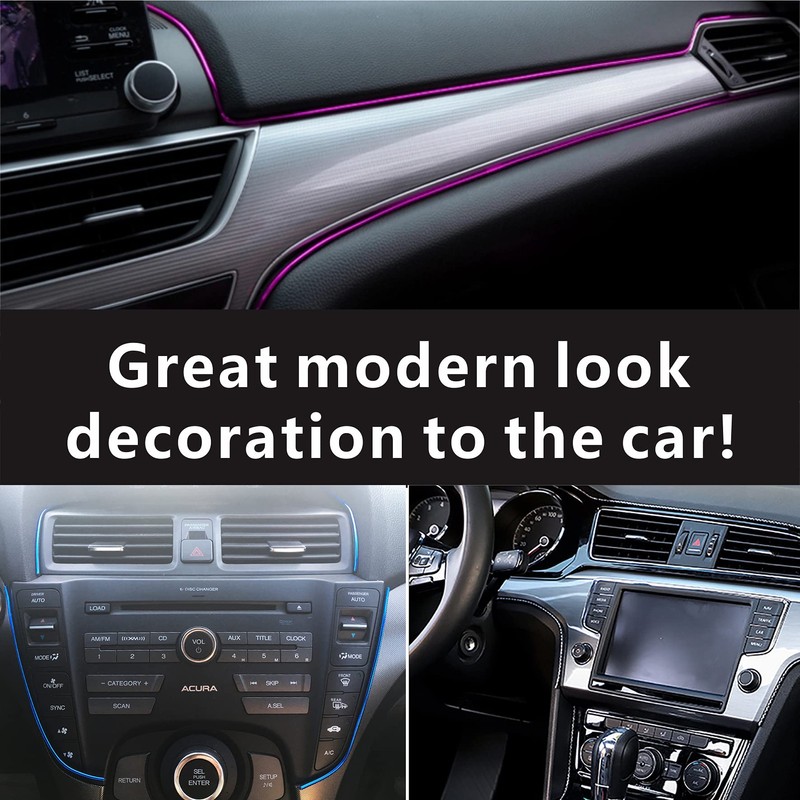 16Ft (5m) Gap Trim Strip for Car Interior Decorative Molding