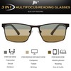 JM Progressive Multifocus Reading Glasses Men, Blue Light Blocking Readers