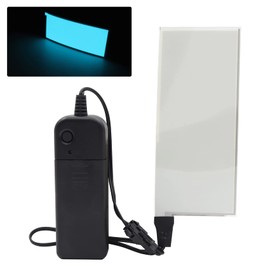 Aoling EL Panel, OLED Lighting, EL Sheet, Ice Blue, 3V Power Supply, 4.7 x 2.0 inches (12 x 5 cm), Elegant, Steady On, High-Low Speed Flash, Logo, Astronomical Photography, Flat Frame, Teaching Material, Car Side Molding, Game Console, Backlight, Cosplay