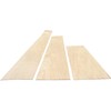 0.04 inch (1 mm) thick solid wood sheet sliced wood
