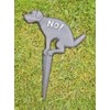 Cast Iron Garden No Dogs Fouling Poo Warning Sign Dog