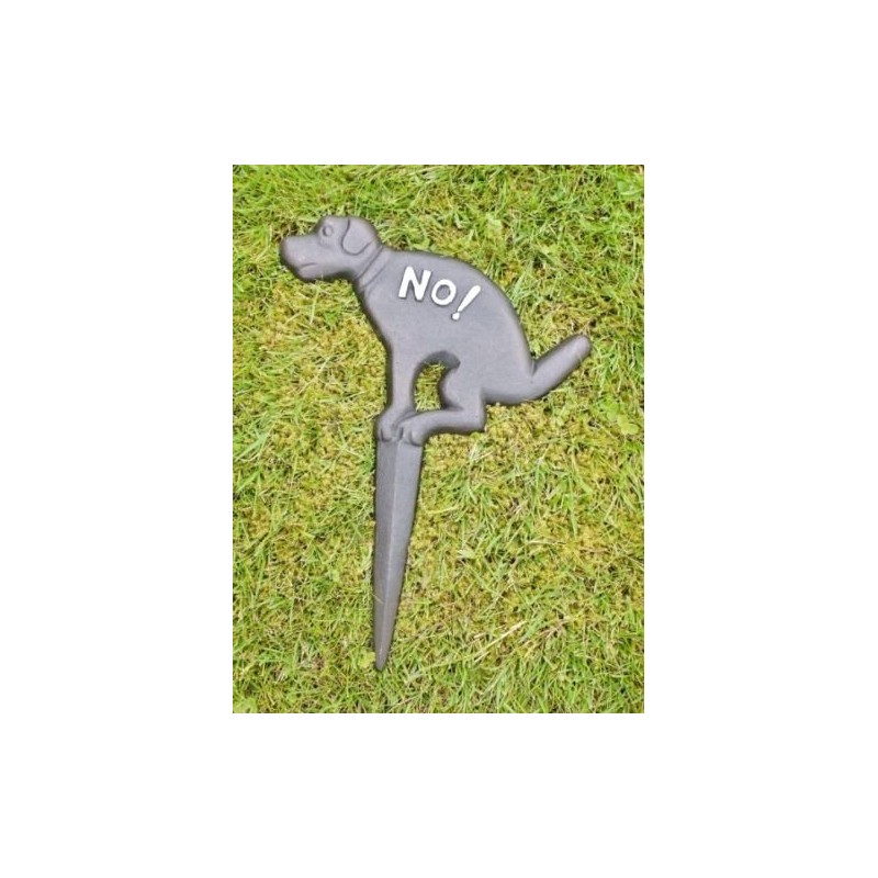 Cast Iron Garden No Dogs Fouling Poo Warning Sign Dog