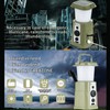 Camping Lamp Hand Cranked Solar Power Indicator LED IPX3 Waterproof