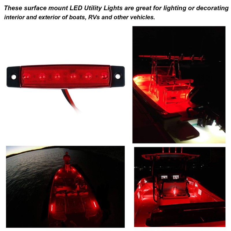 PSEQT LED Boat Interior Lights Marine Courtesy Light Strip Deck