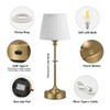 Cordless Table Lamp Rechargeable Gold - 1 Pack Brass 4000mAH