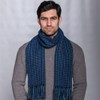 Mucros Weavers Mens Alpaca Wool Scarf (Turquoise)