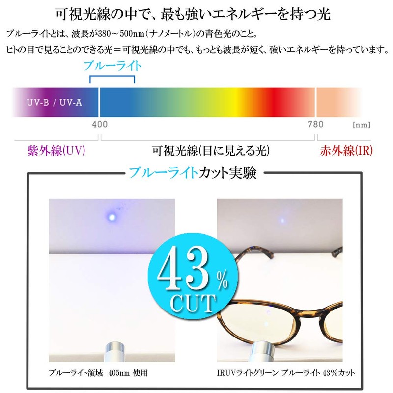 eight tokyo IRUV1000-1 Sunglasses, Blue Light Reduction Glasses, UV Protection,