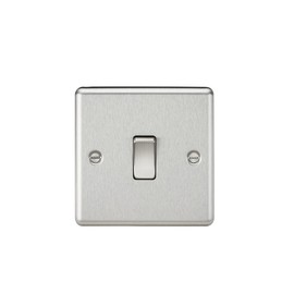 KNIGHTSBRIDGE CL12BC 10AX 1G Intermediate Switch-Rounded Edge Brushed Chrome