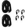 Savage Island 2 Heavy Duty Bungee Cord Elastic Tie Down Straps Rope with 4 Adjustable Hooks