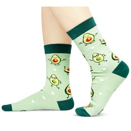 HAPPYPOP Funny Avocado Gifts for Men Women Teens - Novelty Socks for Avocado Lovers, Funny Avocado Socks, Fruit Socks for Adults Teens