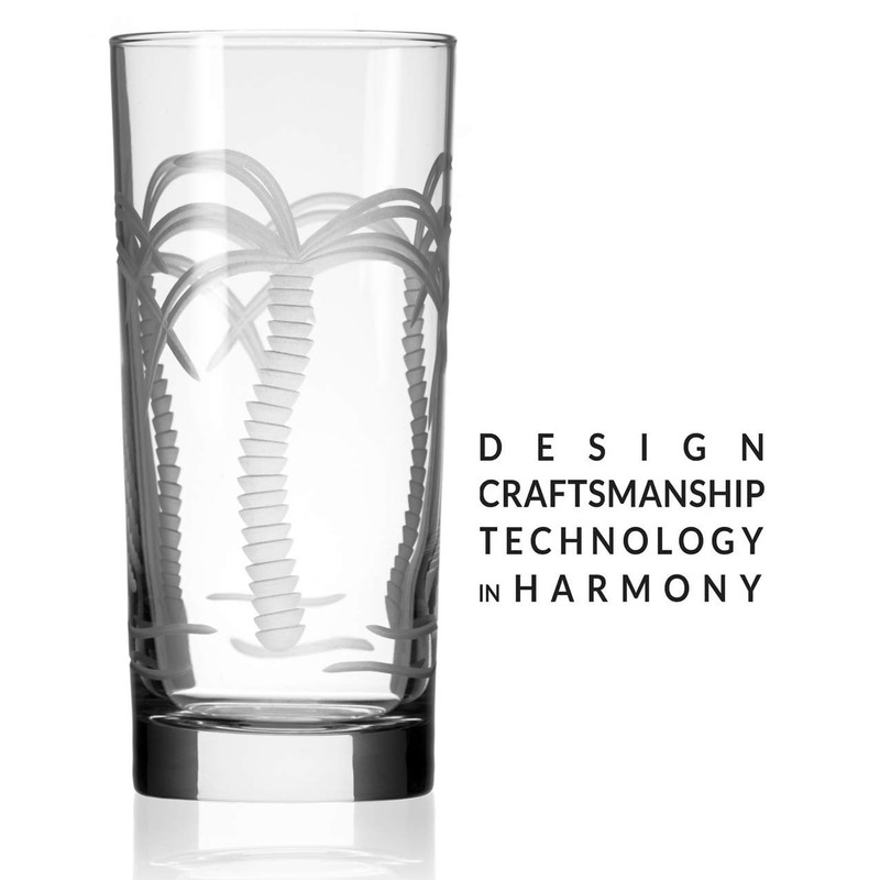 Rolf Glass Palm Tree Cooler Glass, Clear