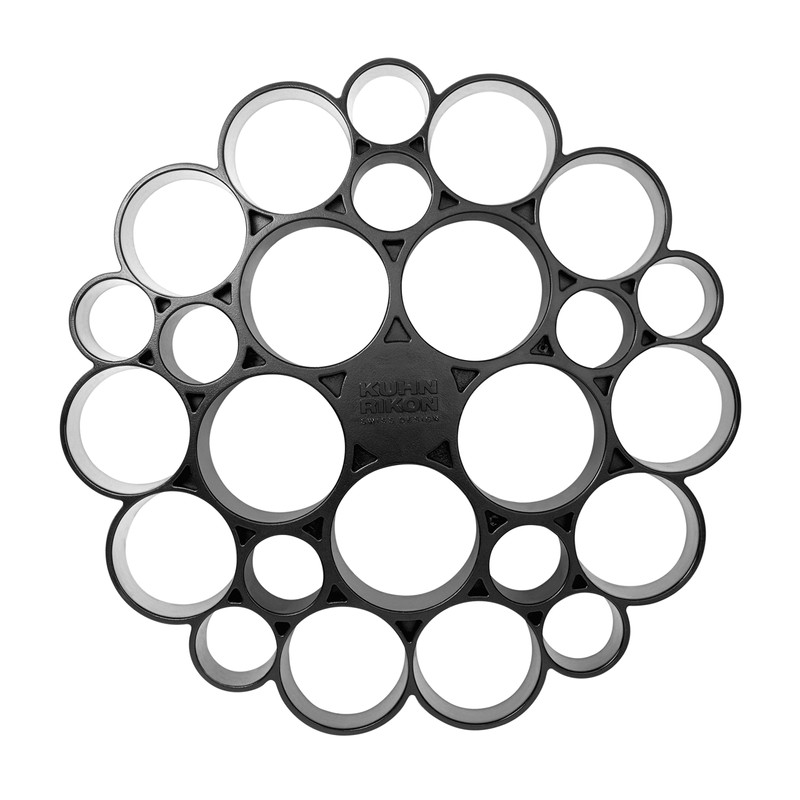 Kuhn Rikon 20048 Rotating Honeycomb Utensil Caddy, Black