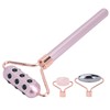 3 in 1 Rose Quartz Face Roller Massager Germanium Facial