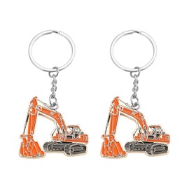 2 Pieces Excavator Keychains, Creative Cartoon Keychains, Metal Keychains, Interesting Keychains, Gift Keychains