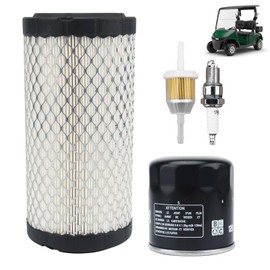 RARAYC Golf Cart Tune Up kit Compatible with EZGO 2010-Up TXT & 2008-Up RXV Gas 4-Cycle Kawasaki Motor Maintenance Set (2008-up) w/28463-G01, 72084-G01, 607454 Oil Filter & Spark Plug