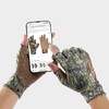 BASSDASH Unisex Fingerless Fleece Liner Camo Hunting Gloves for Cold
